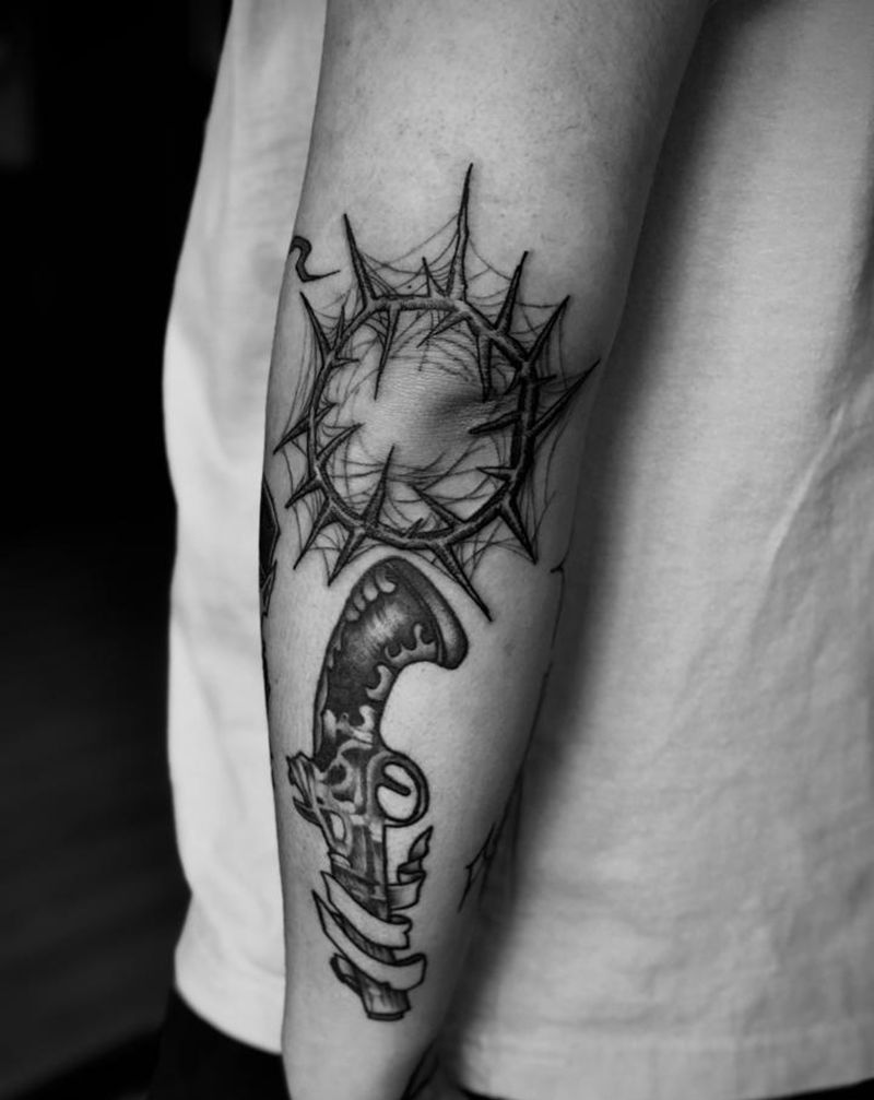 湘西瞳画刺青纹身图片_手臂手部图腾几何纹身图案