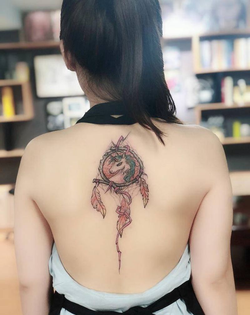 湘西瞳画刺青纹身图片_背部纹身图案