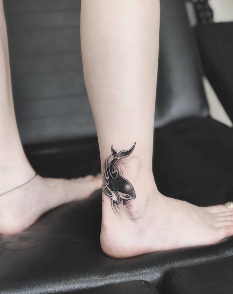 湘西瞳画刺青纹身图片_脚部纹身图案