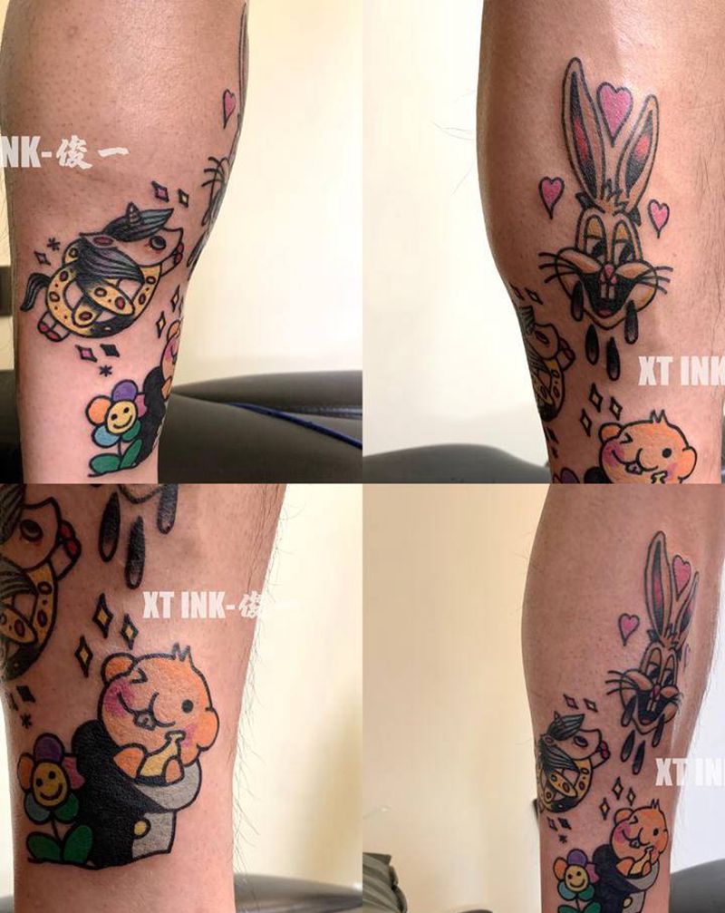 卡通oldschool纹身图片_Old School纹身图案