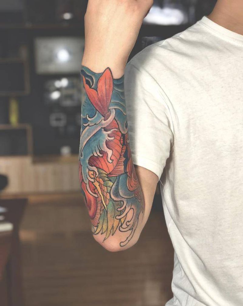 湘西瞳画刺青纹身图片_手臂New School纹身图案