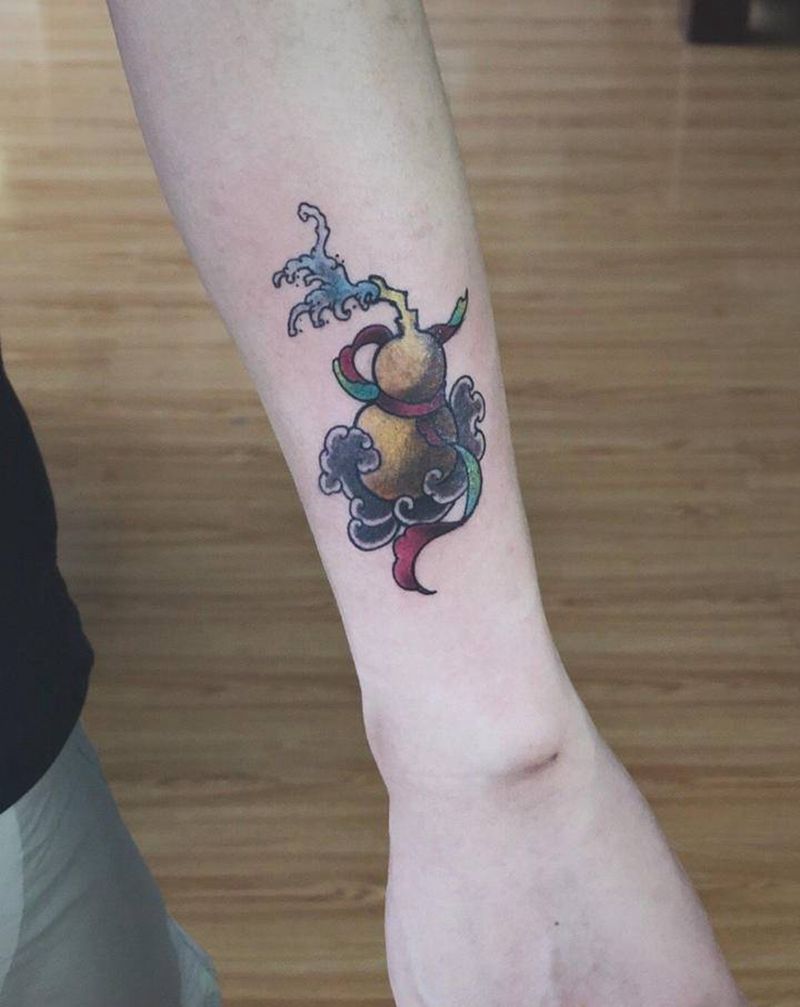 湘西瞳画刺青纹身图片_手臂手部新传统纹身图案