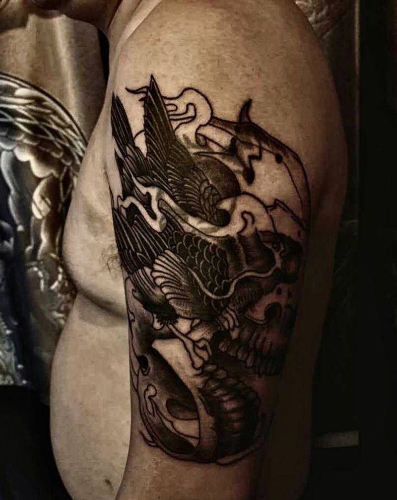 旧图遮盖纹身图片_暗黑纹身图案