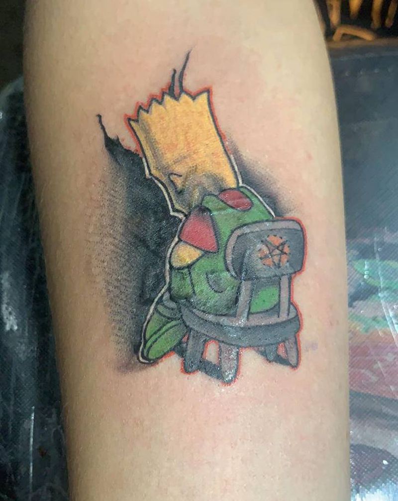 遮盖纹身图片_手臂Old School纹身图案