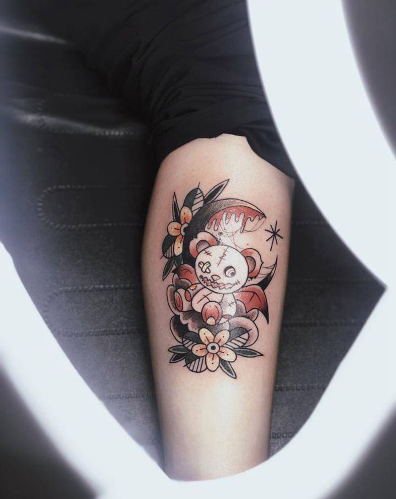 湖南吉首纹身瞳画刺青纹身图片_Old School纹身图案