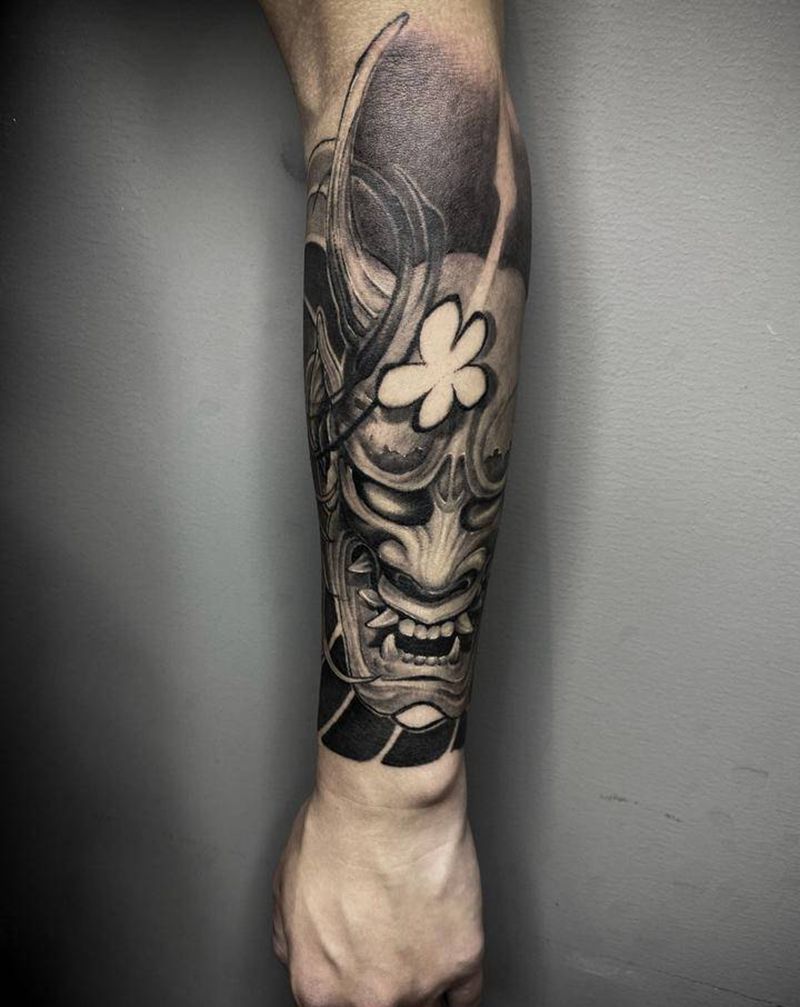 般若纹身图片_手臂老传统般若纹身图案