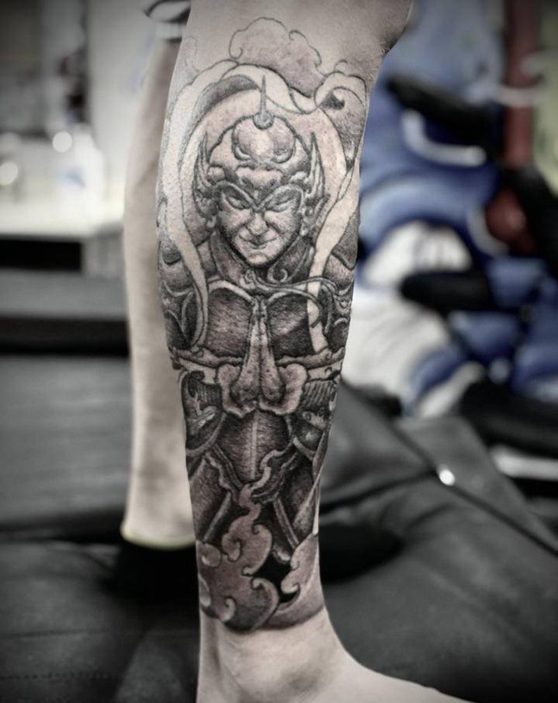 湘西瞳画刺青纹身图片_腿部纹身图案