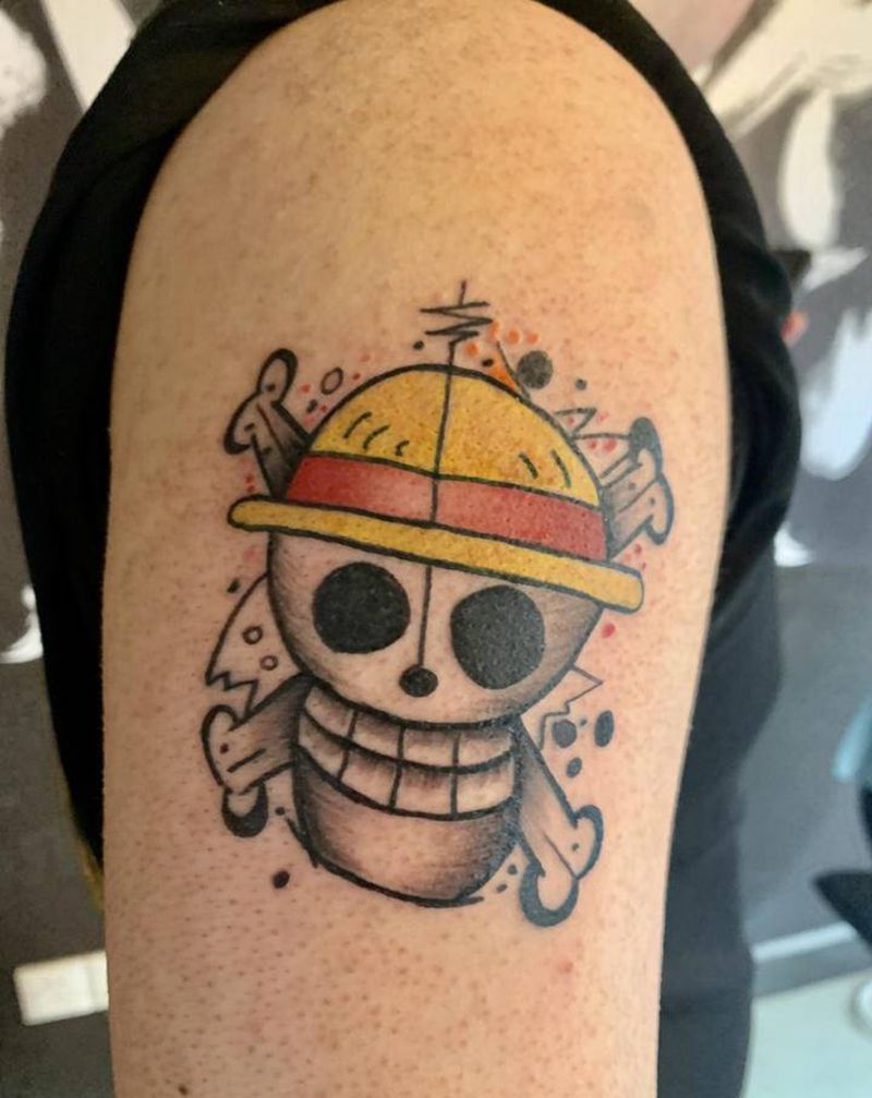 海贼王纹身图片_手臂纹身图案