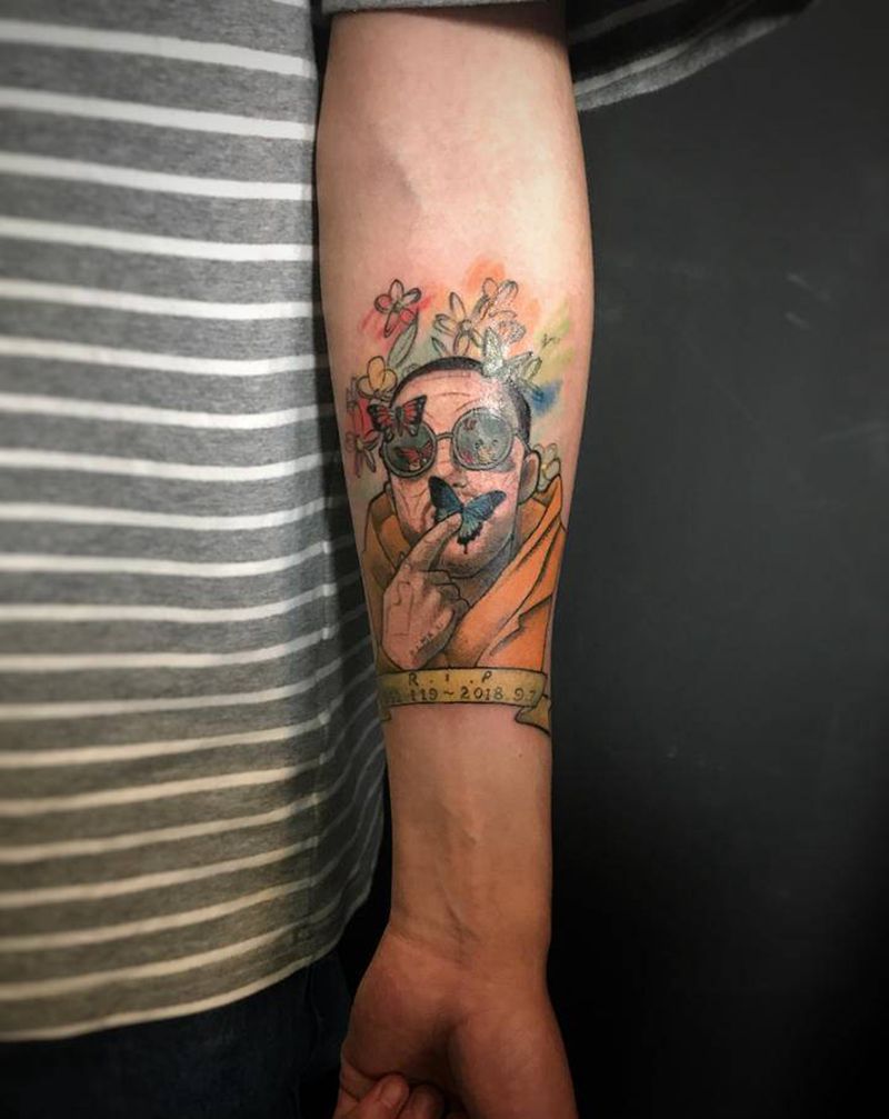 New school肖像纹身图片_手臂New School肖像纹身图案