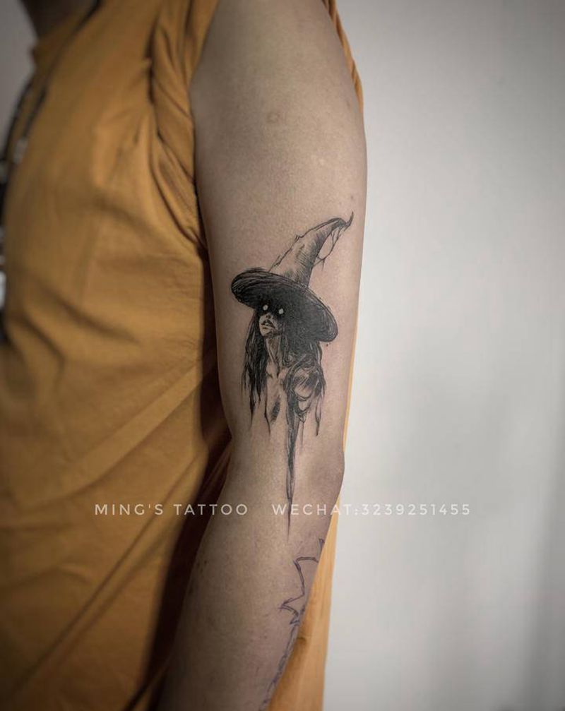 小图纹身图片_手臂水墨纹身图案