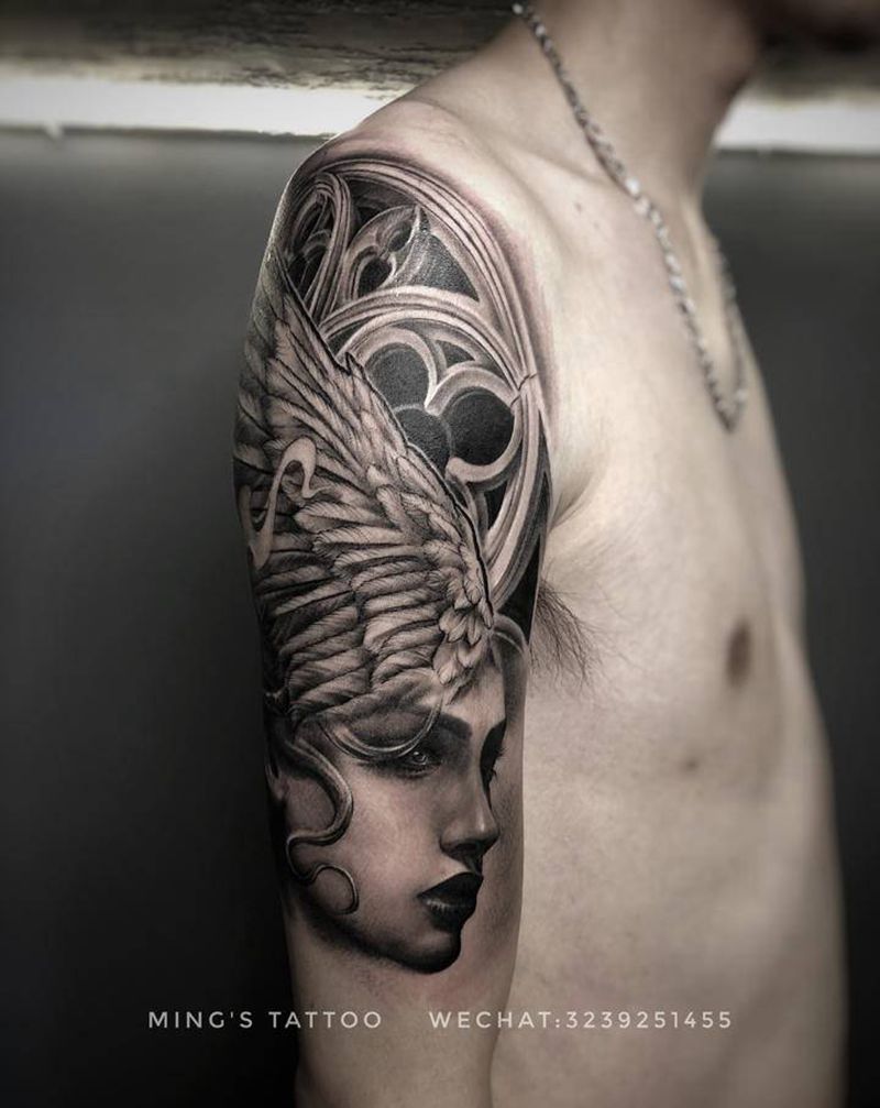 无题纹身图片_手臂欧美写实纹身图案