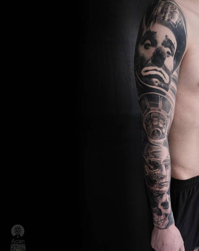 包臂纹身图片_手部手臂欧美写实纹身图案