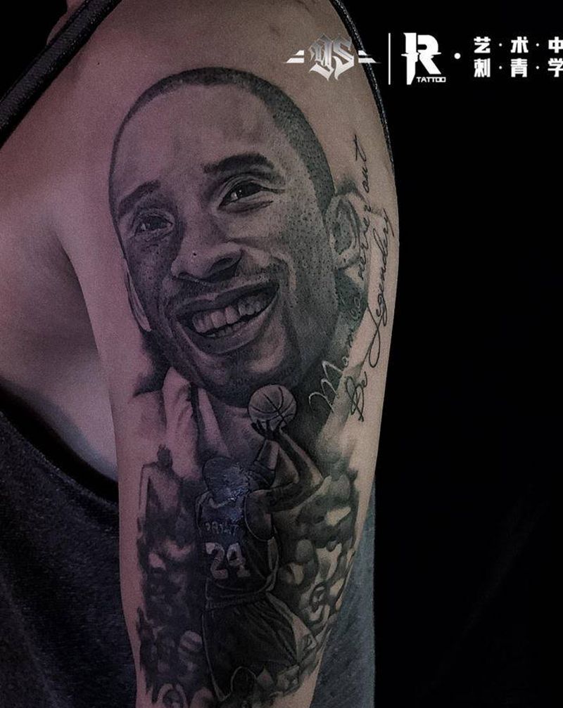 致敬纹身图片_手臂欧美写实纹身图案