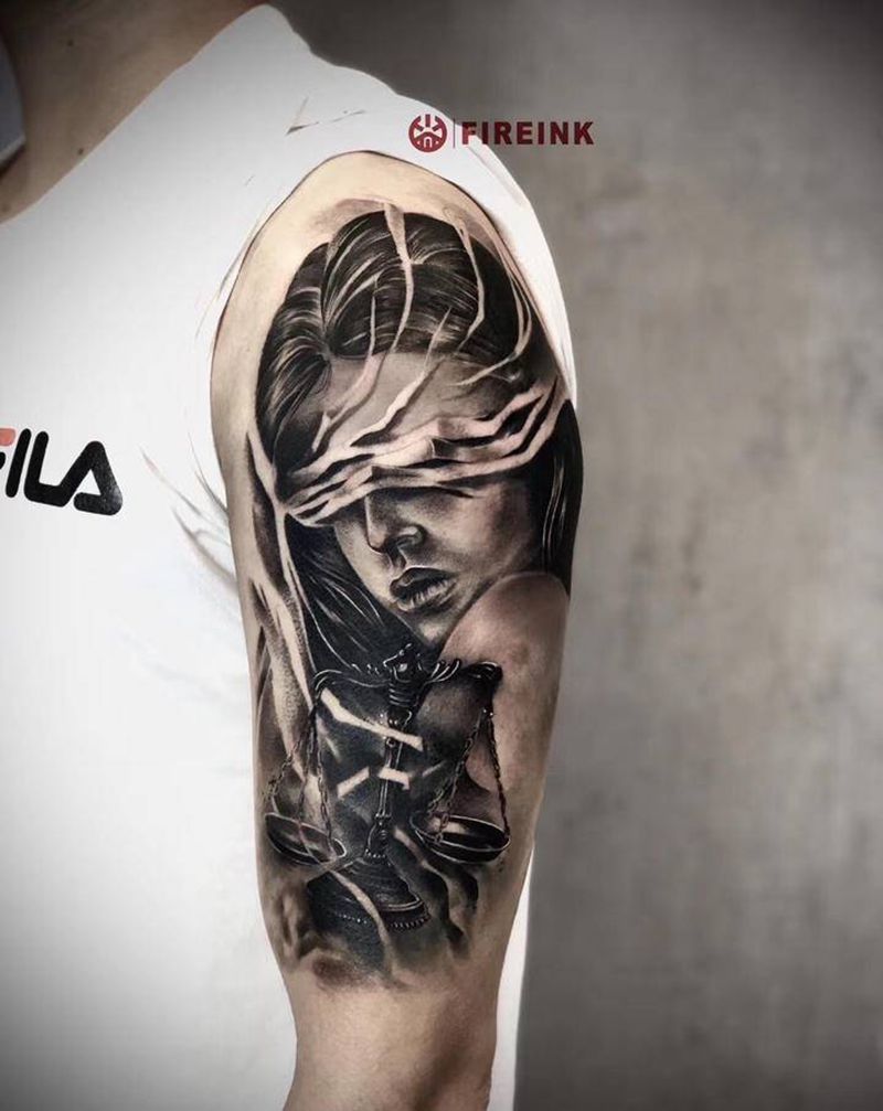 无视纹身图片_手臂欧美写实纹身图案