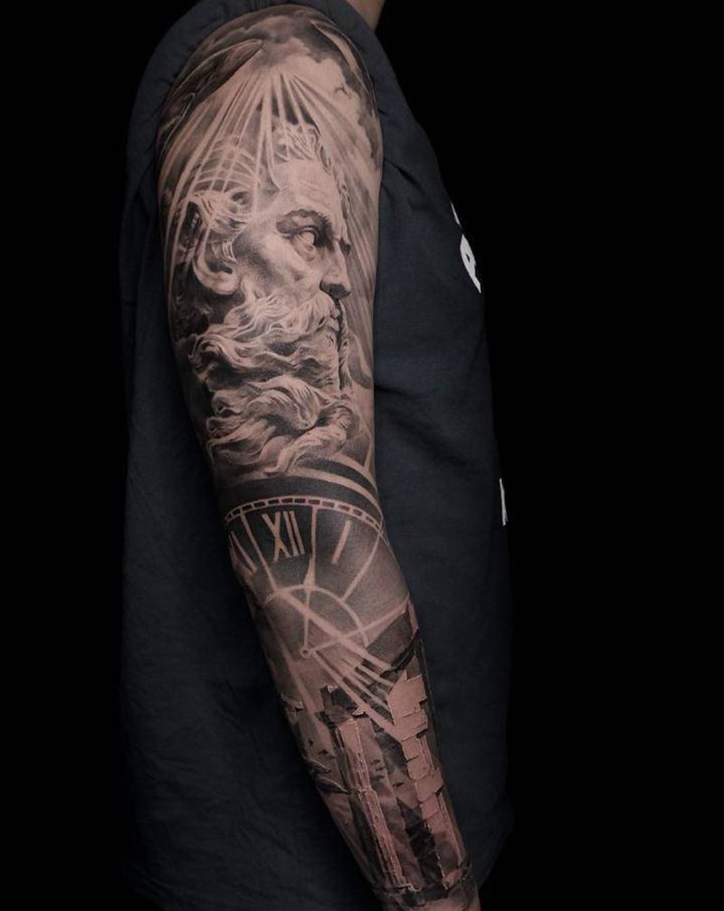 包臂纹身纹身图片_手部手臂欧美写实纹身图案