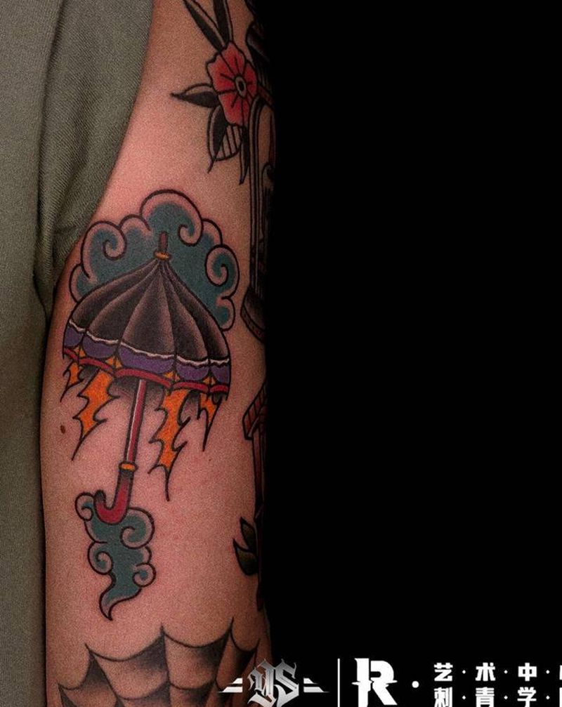 old school拼接纹身图片_手臂Old School纹身图案