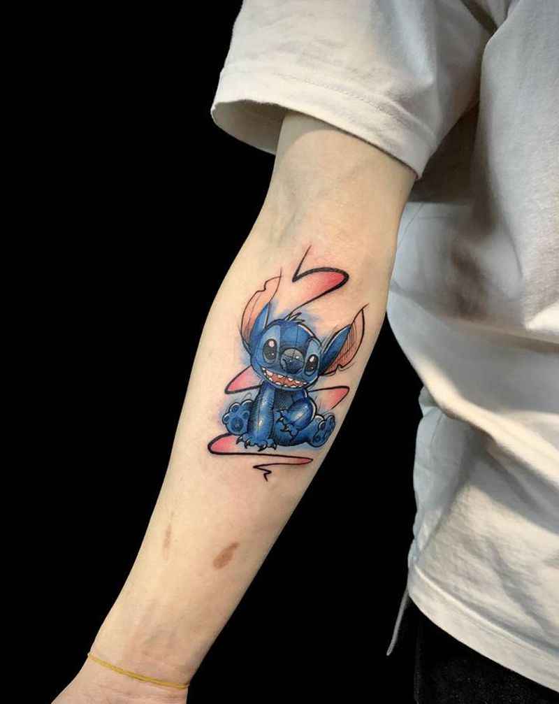 newschoool史迪仔纹身图片_手臂New SchoolOld School纹身图案