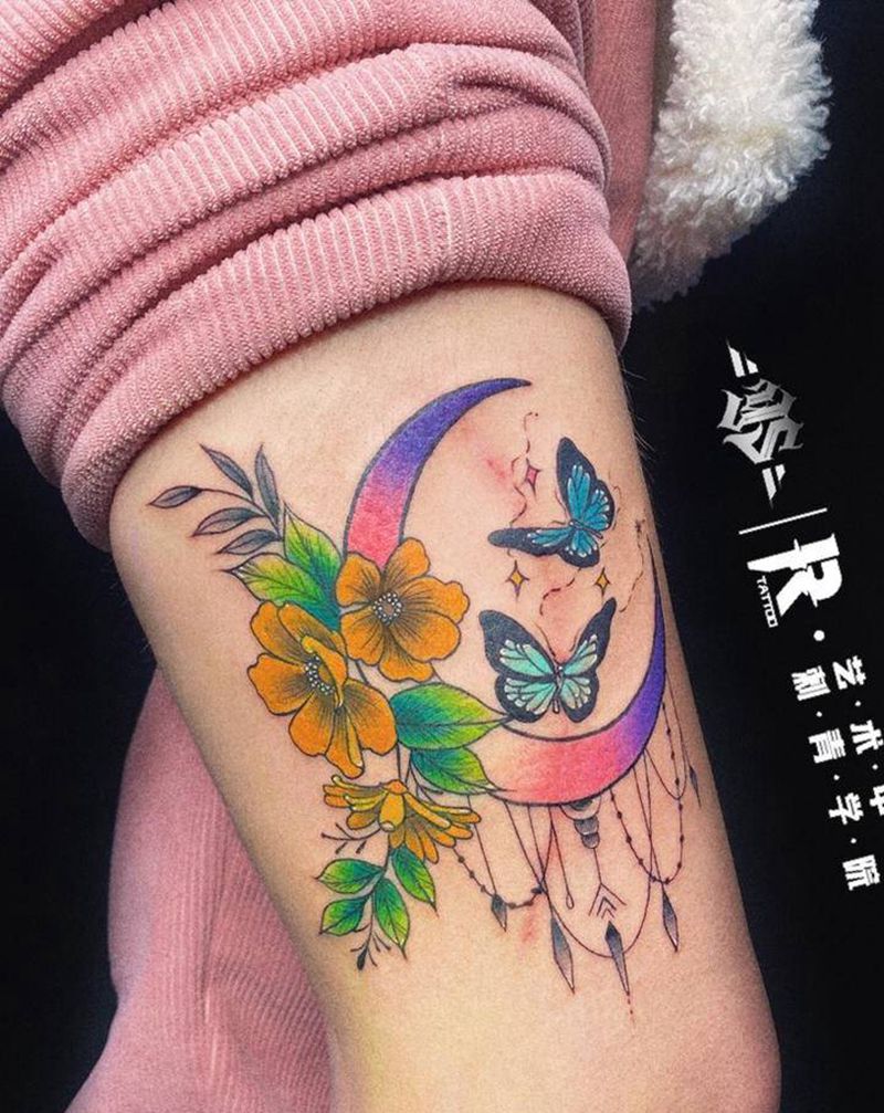 重彩小清新纹身图片_New School纹身图案