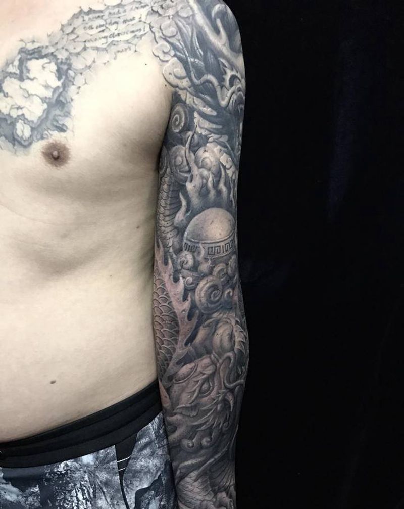 【七龙珠】纹身图片_手臂手部欧美写实新传统纹身图案