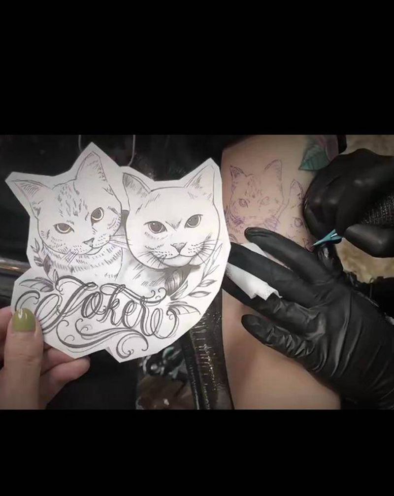 爱宠定制纹身图片_手臂纹身图案