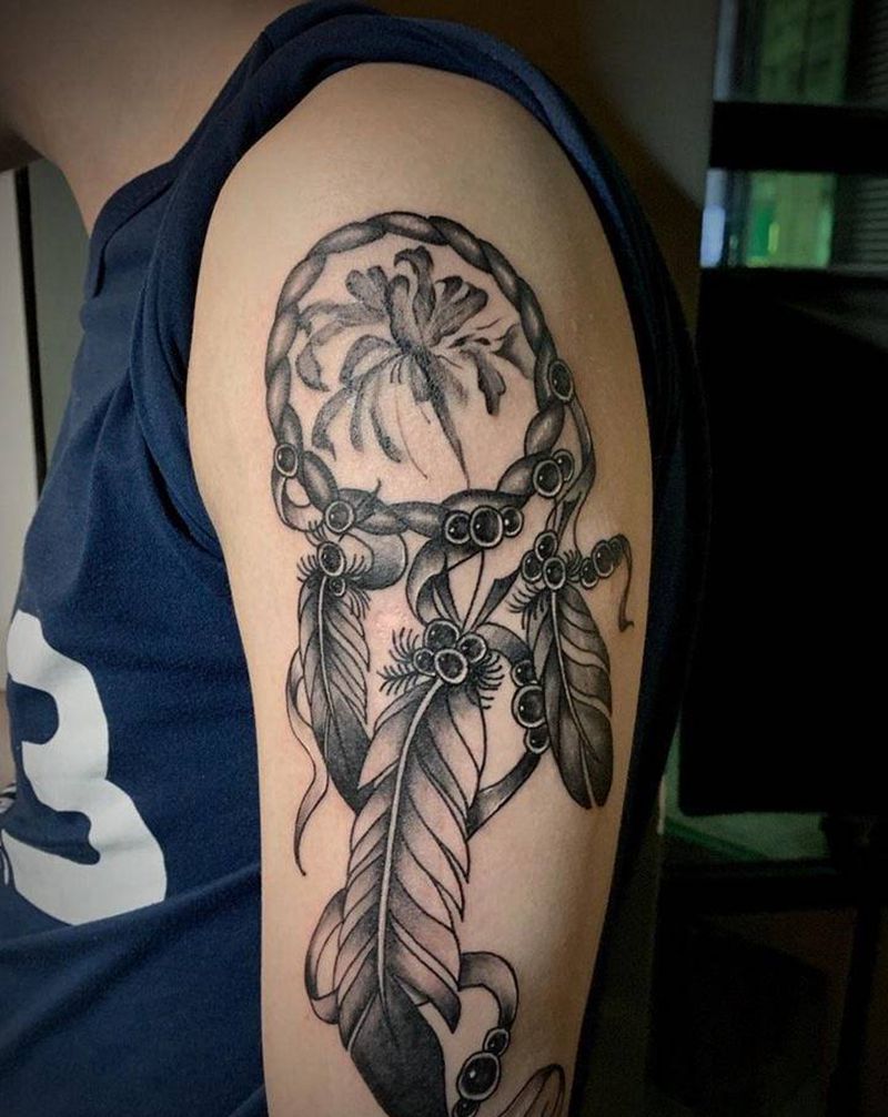 捕梦网 彼岸花纹身图片_手臂纹身图案