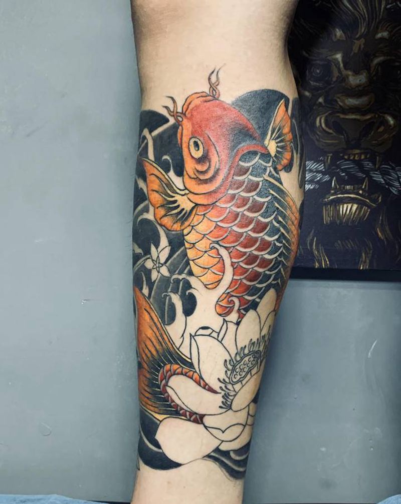 老传统 还要一次纹身图片_腿部老传统纹身图案