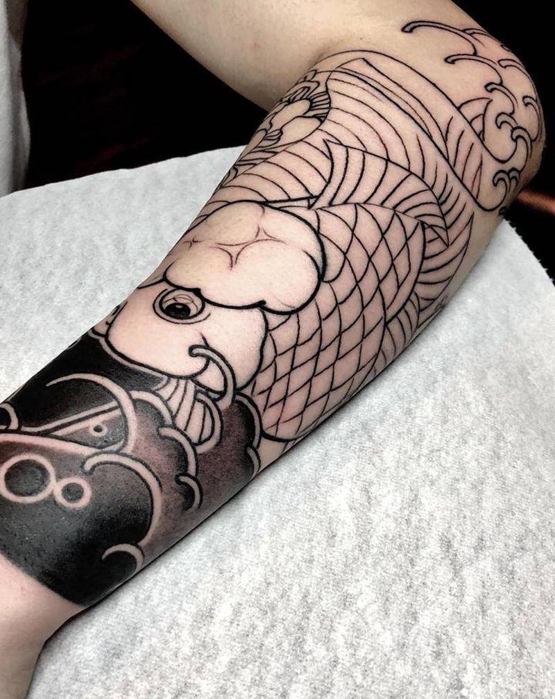 包小臂、未完待续纹身图片_手臂手部老传统纹身图案