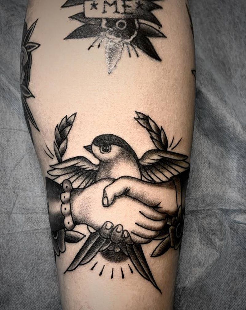 school 价优纹身图片_脚部Old School纹身图案