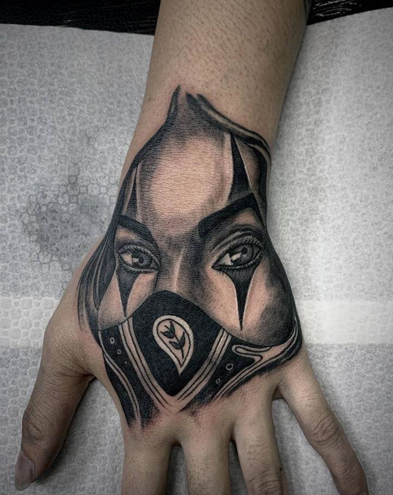 手背  价优纹身图片_手部欧美写实纹身图案