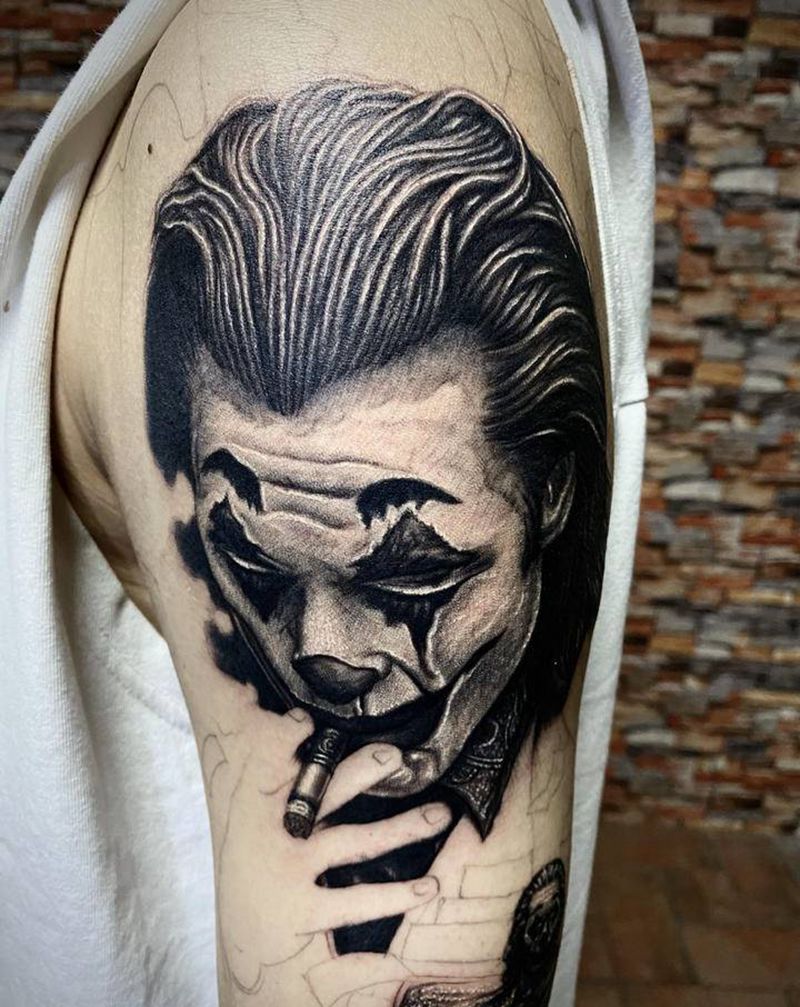 花臂 未完待续纹身图片_手部手臂欧美写实新传统纹身图案