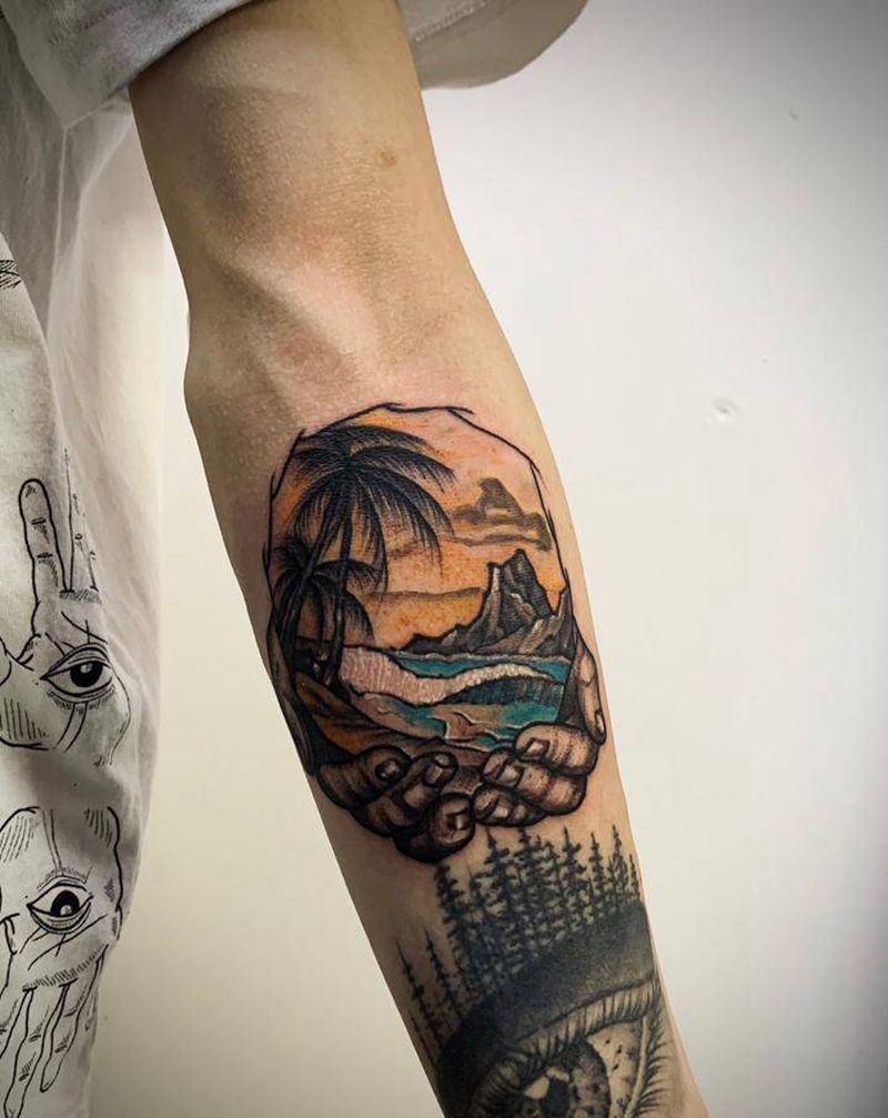 new school纹身图片_手臂New School纹身图案