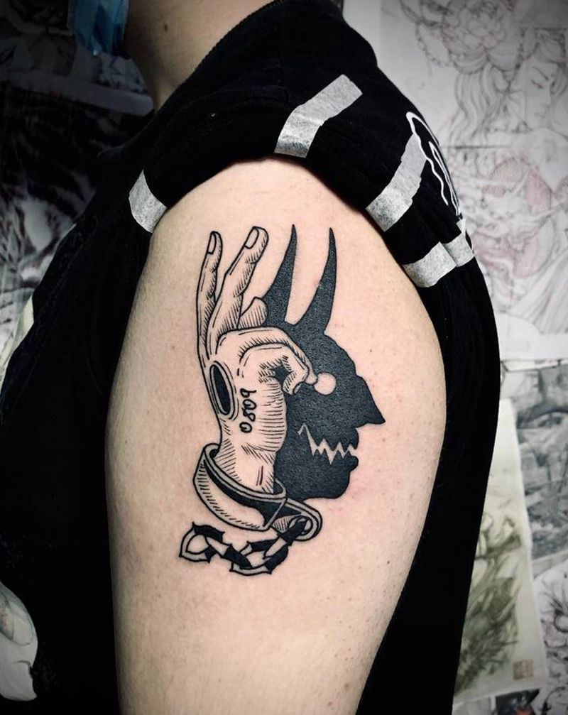 school tattoo纹身图片_手臂Old School纹身图案