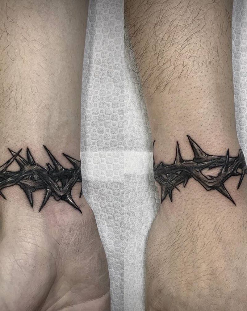 荆棘 遮盖纹身图片_手臂手部Old School纹身图案