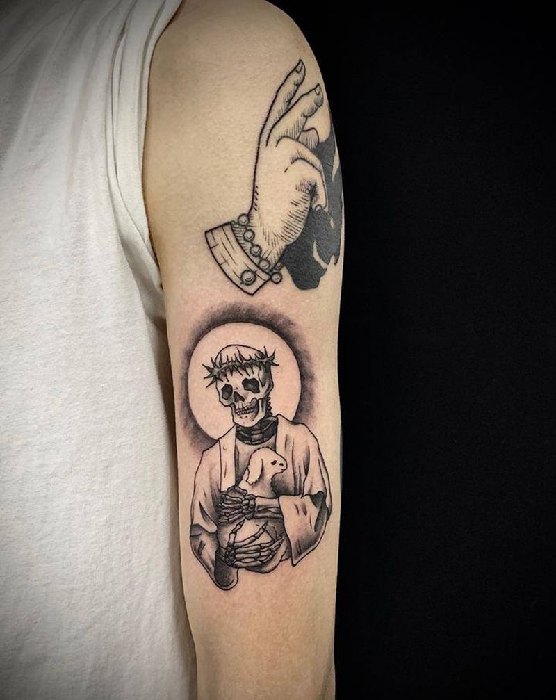 old school tatt纹身图片_手臂Old School点刺纹身图案