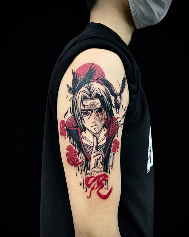 火影忍者纹身图片_手臂Old SchoolNew School纹身图案