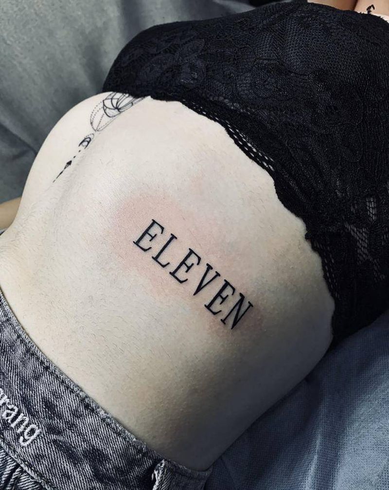 英文纹身图片_腰部图腾纹身图案