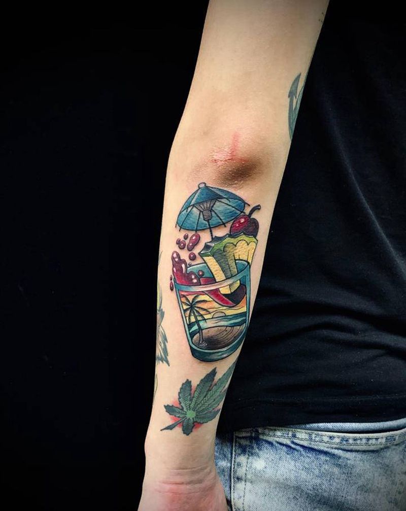 New school纹身图片_手臂New School纹身图案