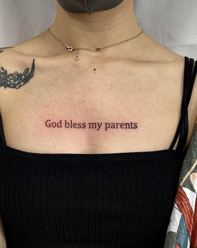 英文纹身图片_胸部手臂花体字图腾纹身图案