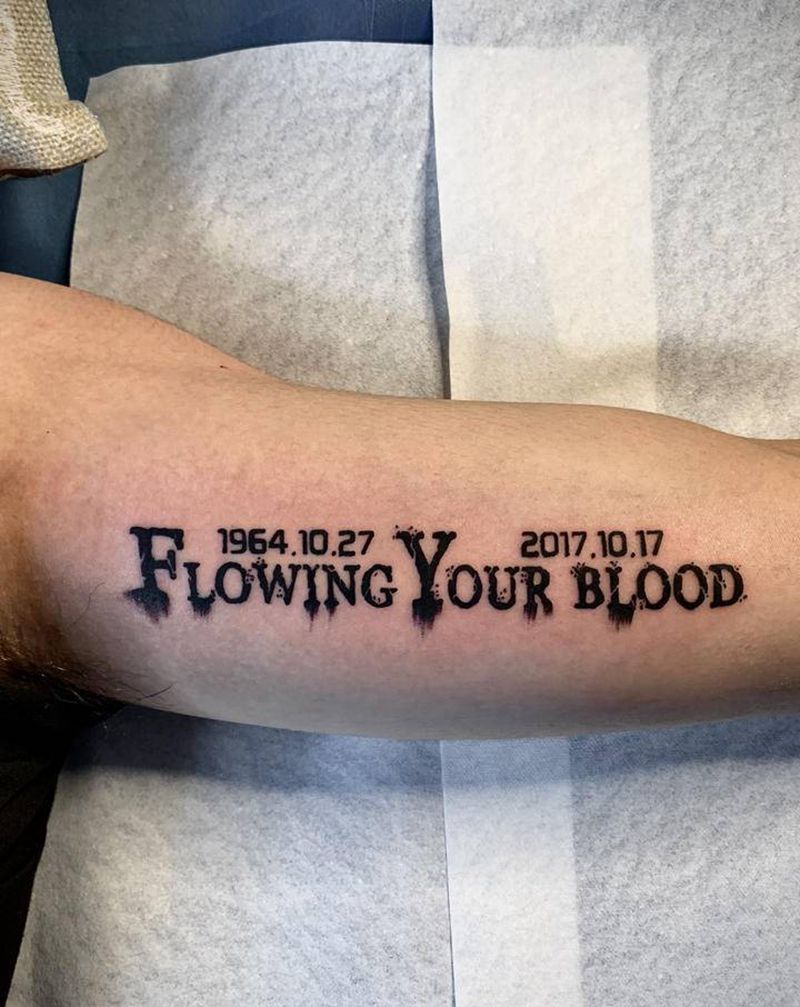 英文纹身图片_手臂花体字图腾纹身图案