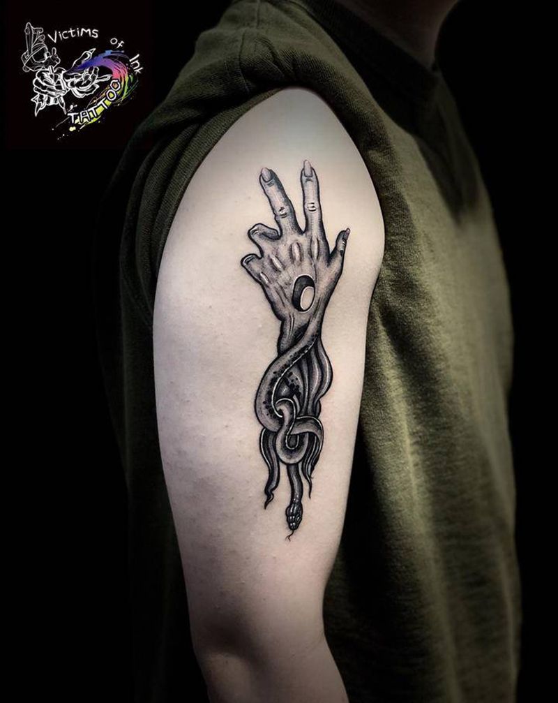 手纹身图片_手臂欧美写实纹身图案