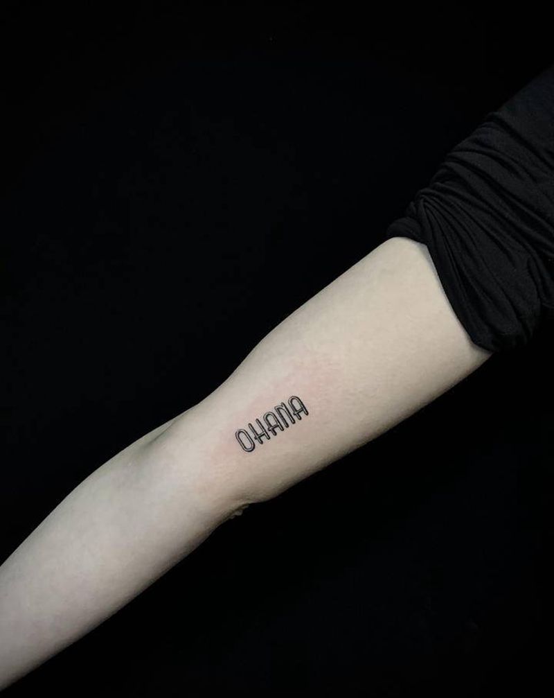 小英文纹身图片_手臂纹身图案