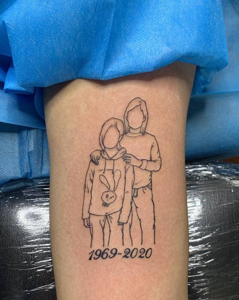 简笔画纹身图片_手臂几何点刺纹身图案