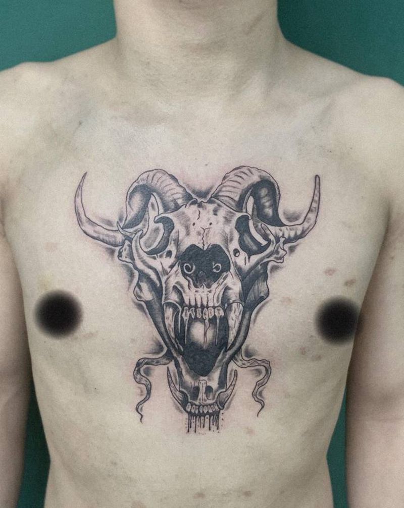 1纹身图片_胸部纹身图案