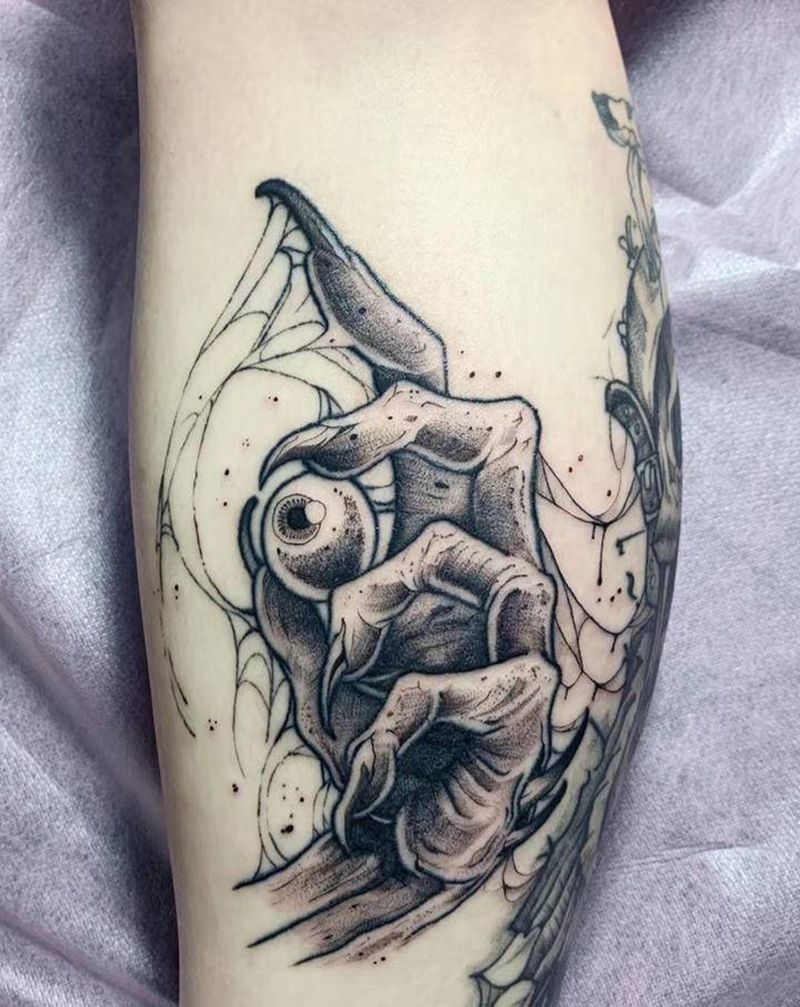 1纹身图片_腿部纹身图案