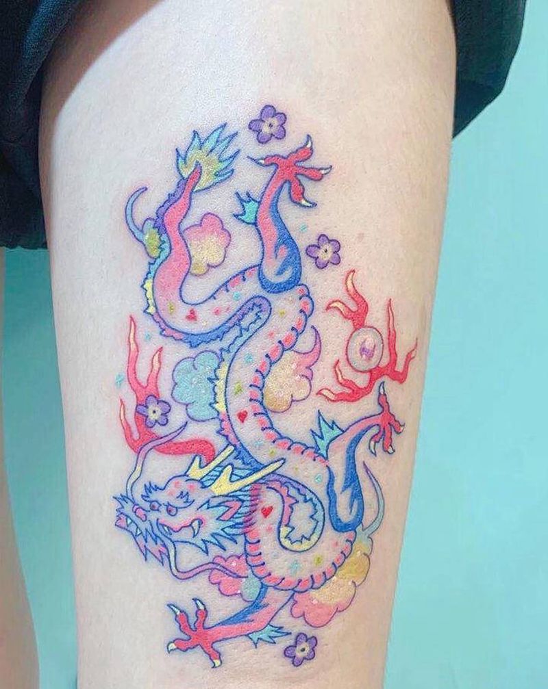 1纹身图片_腿部纹身图案