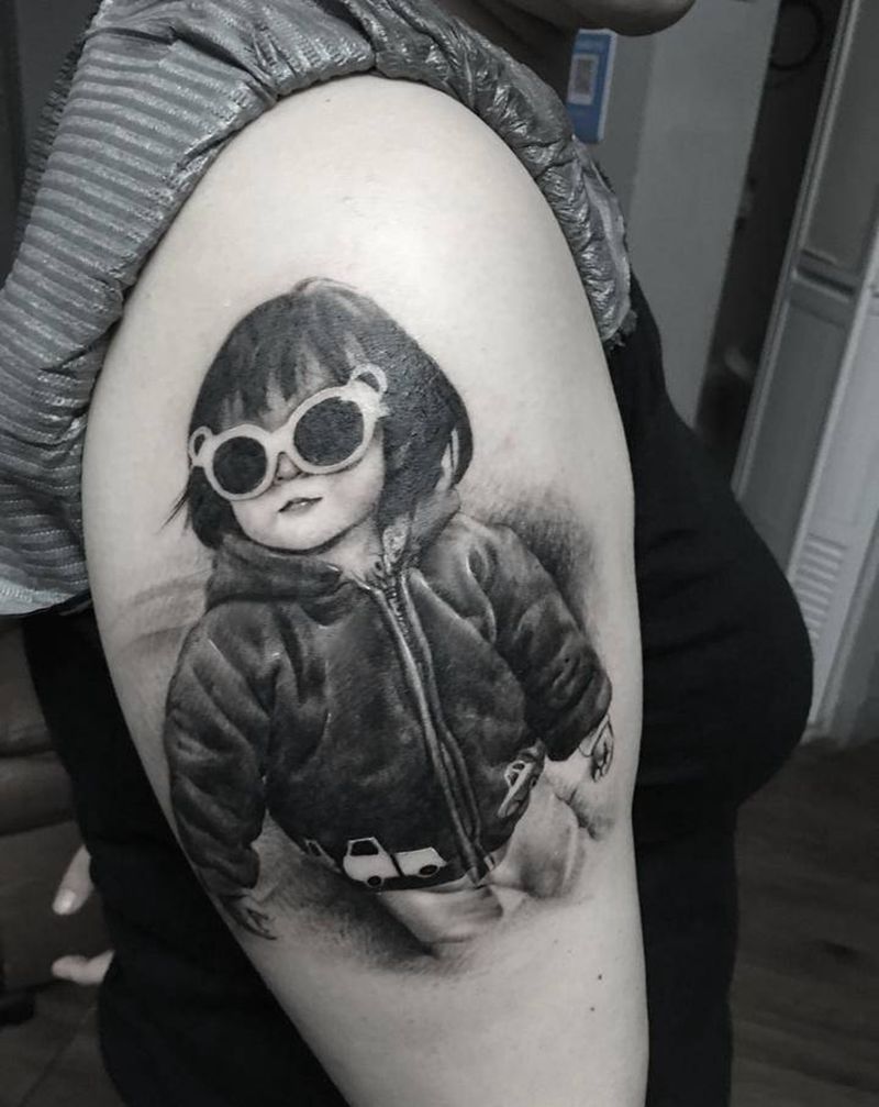 头像纹身图片_手臂纹身图案