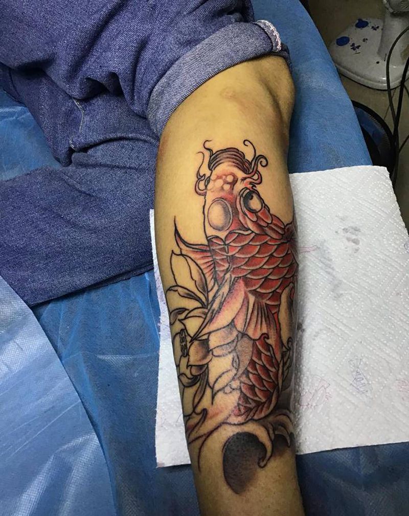 特价大鲤鱼。纹身图片_新传统纹身图案