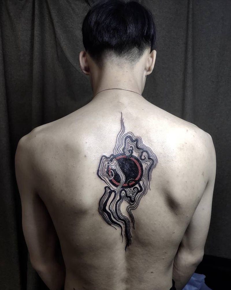 气纹身图片_新传统纹身图案