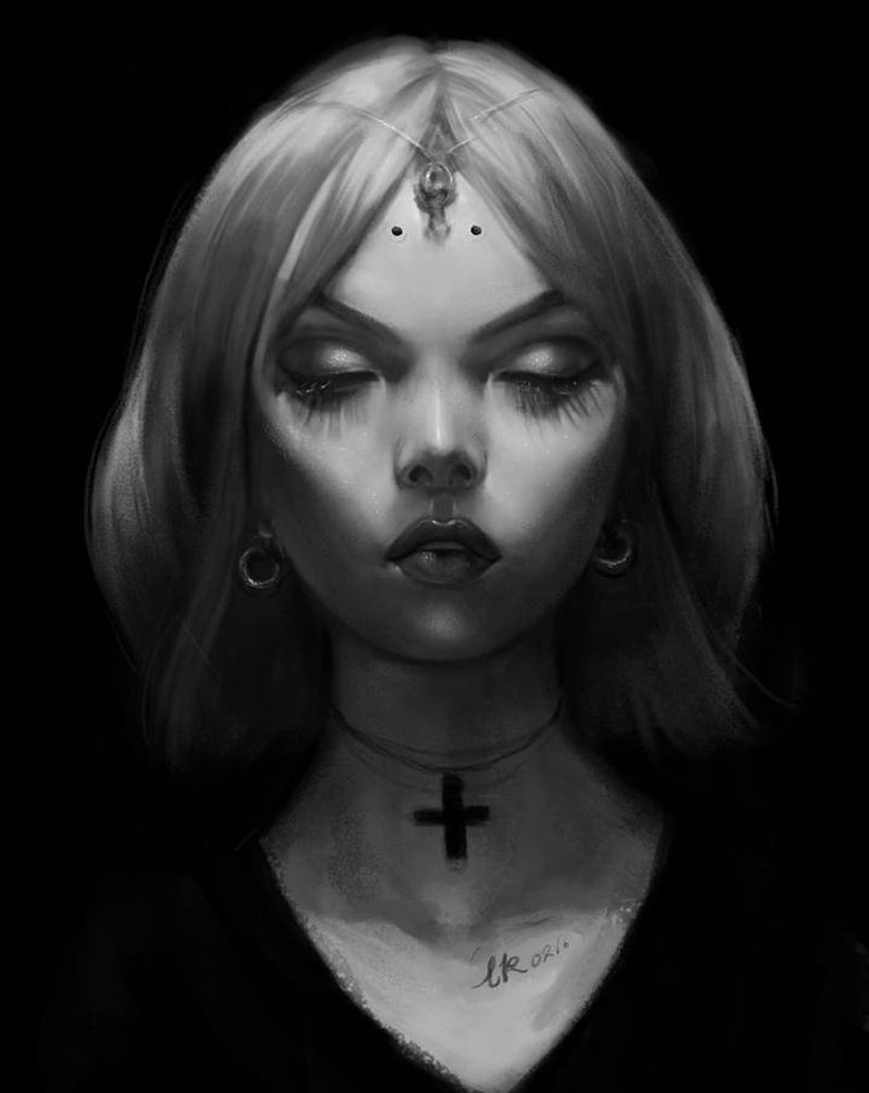 手稿练习/画画纹身图片_背部纹身图案