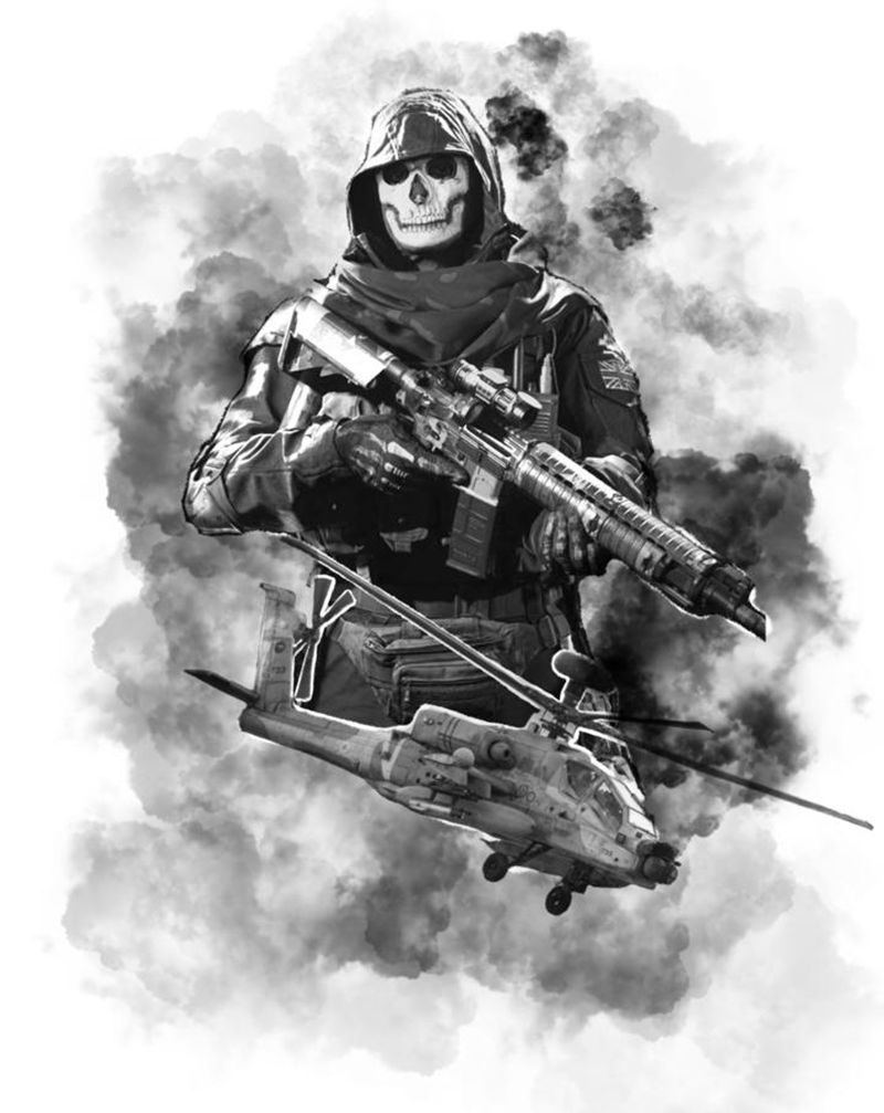 士兵战争手稿纹身图片_手臂欧美写实纹身图案